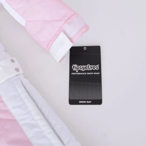 Tipsy Elves Powder Pink  One Piece Ski Suit Snowsuit Size S NWT - Picture 7 of 15